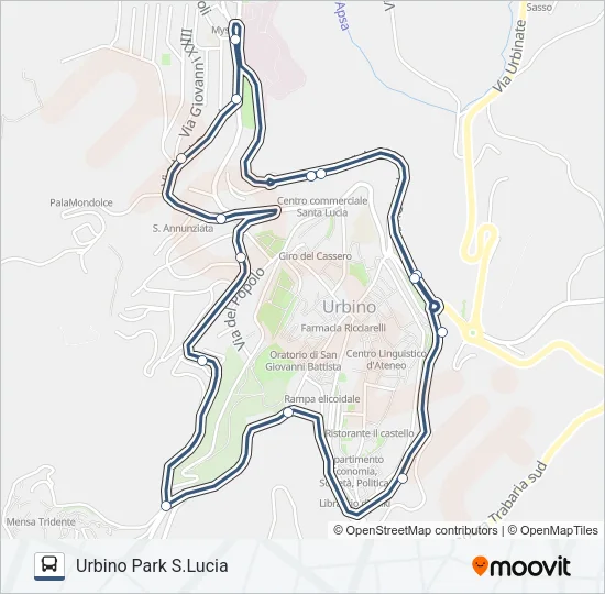 URBIBUS SINISTRA Bus Line Map