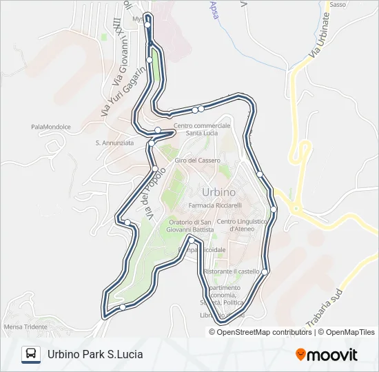 URBIBUS DESTRA Bus Line Map