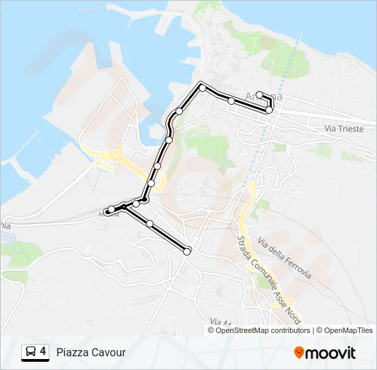 4 Bus Line Map