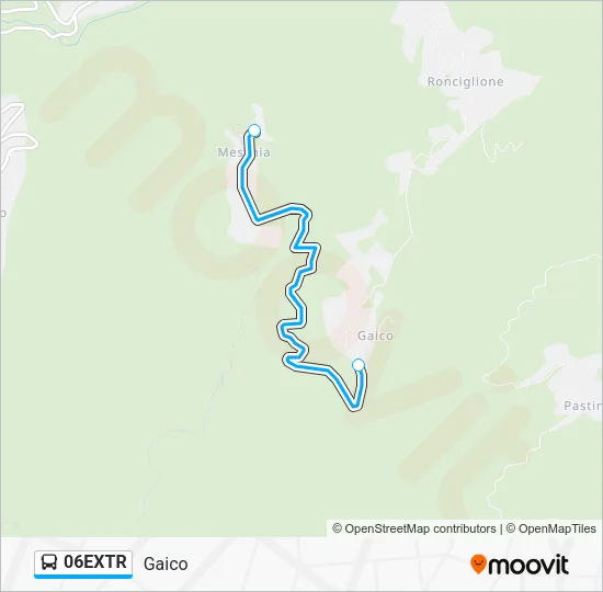 06EXTR Bus Line Map