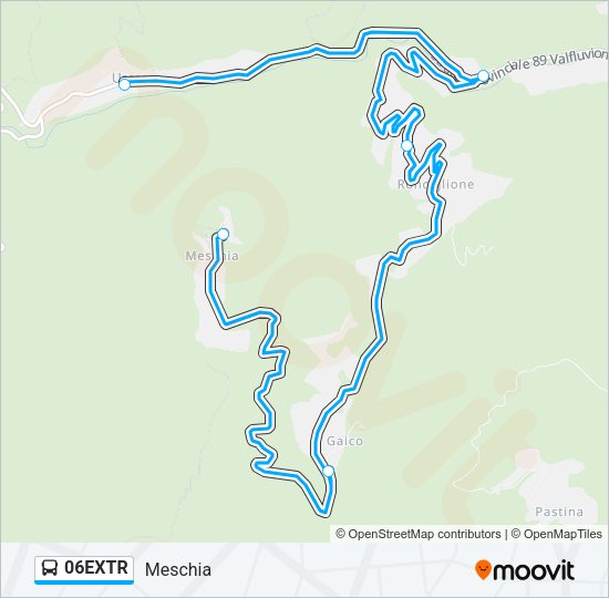 06EXTR Bus Line Map