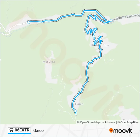 06EXTR Bus Line Map