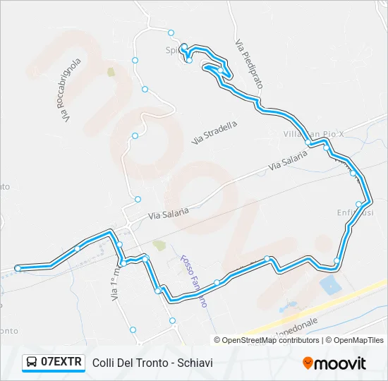 07EXTR Bus Line Map