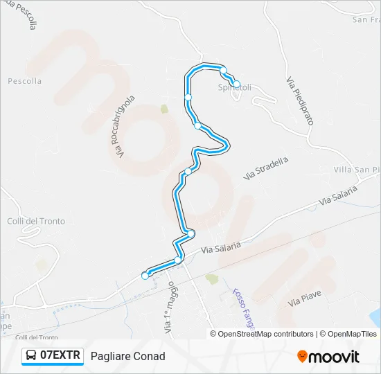 07EXTR Bus Line Map