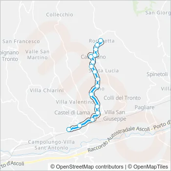 17EXTR Bus Line Map