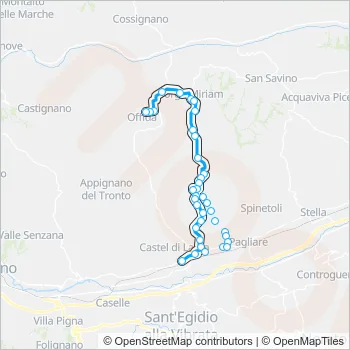 17EXTR Bus Line Map