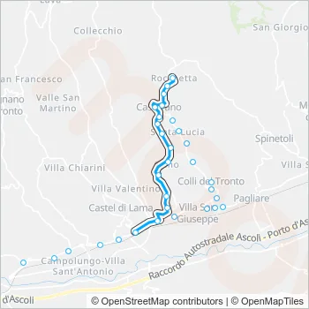 17EXTR Bus Line Map