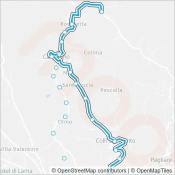 17EXTR Bus Line Map