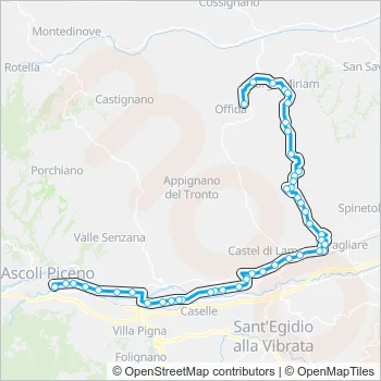 17EXTR Bus Line Map