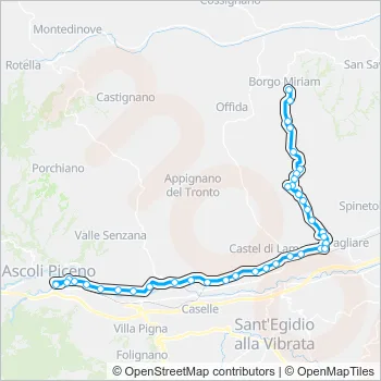 17EXTR Bus Line Map