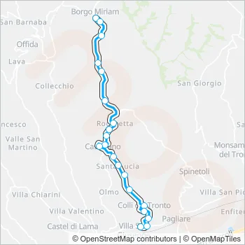 17EXTR Bus Line Map