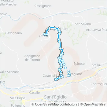 17EXTR Bus Line Map