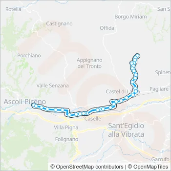 17EXTR Bus Line Map