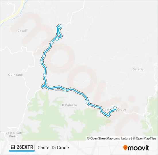 26EXTR Bus Line Map