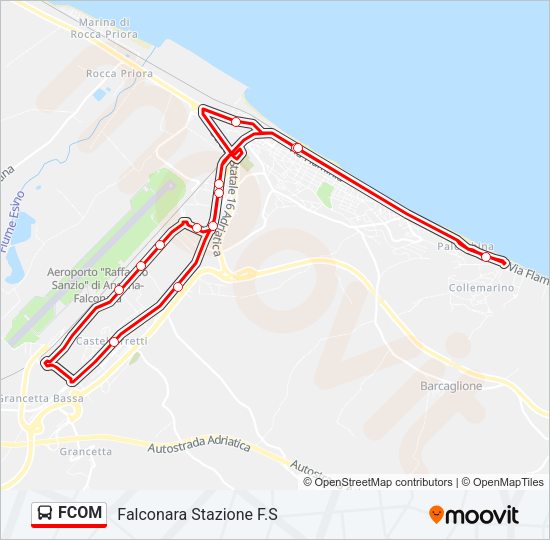FCOM Bus Line Map