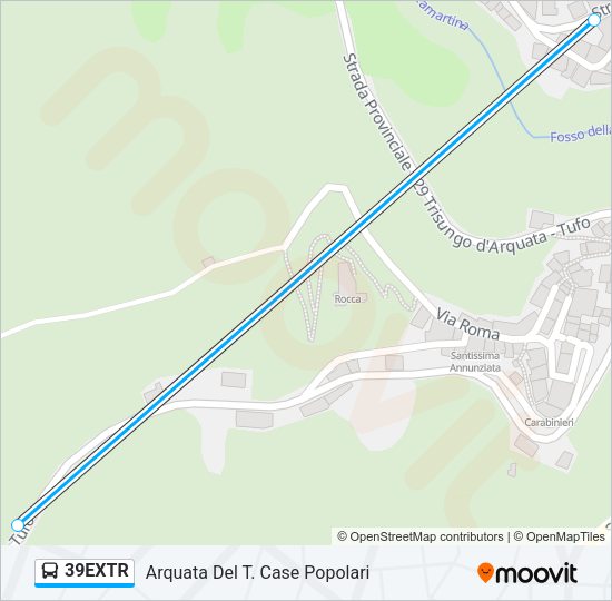 39EXTR Bus Line Map
