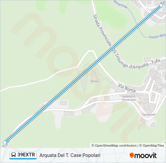 39EXTR Bus Line Map