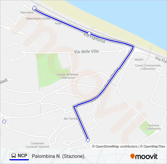 NCP Bus Line Map