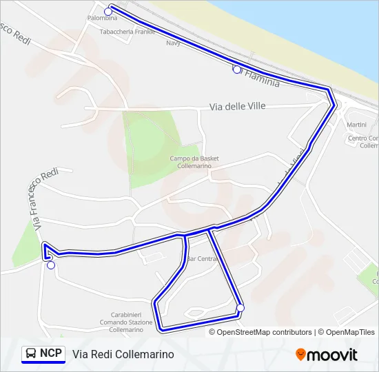 NCP Bus Line Map