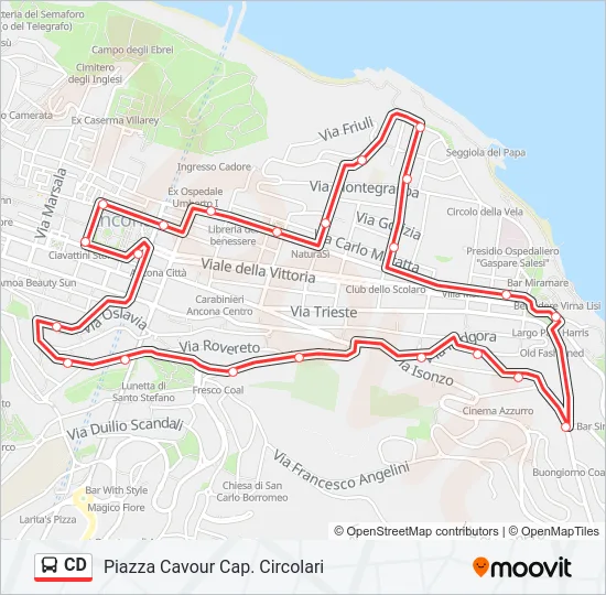 CD Bus Line Map