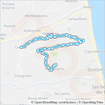 19EXTR Bus Line Map
