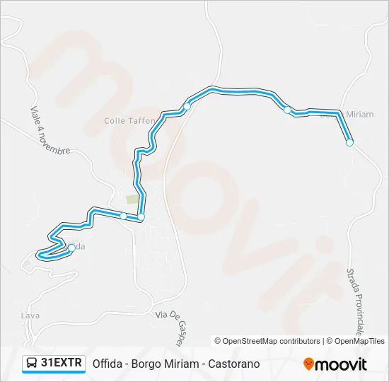 31EXTR Bus Line Map