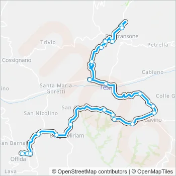 33EXTR Bus Line Map