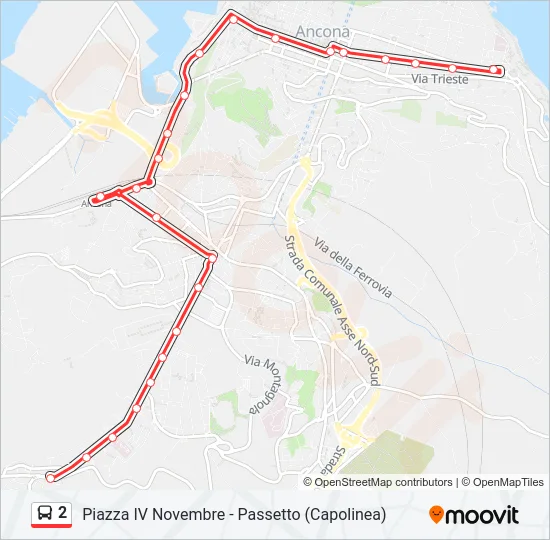 2 Bus Line Map