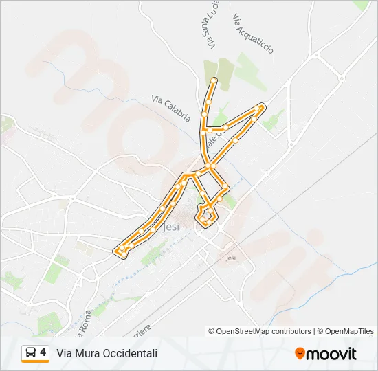 4 Bus Line Map