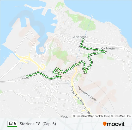 6 Bus Line Map