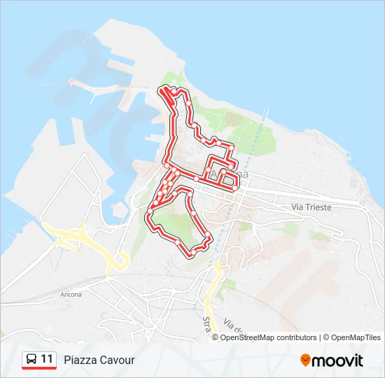 11 Bus Line Map