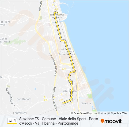 4 bus Line Map