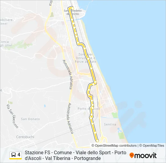 4 Bus Line Map