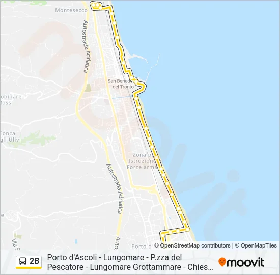 2B Bus Line Map