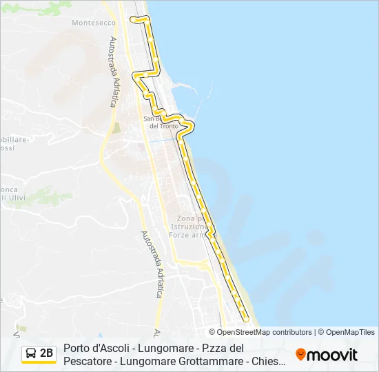 2B Bus Line Map