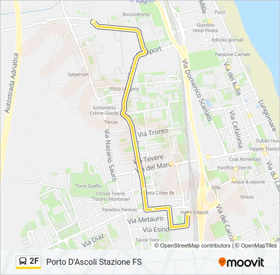 2F Bus Line Map