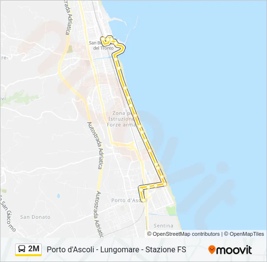 2M Bus Line Map
