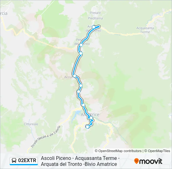 02EXTR Bus Line Map