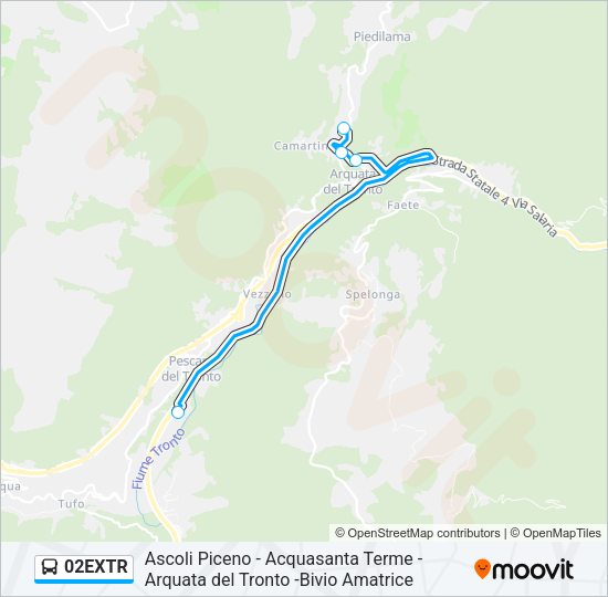 02EXTR Bus Line Map