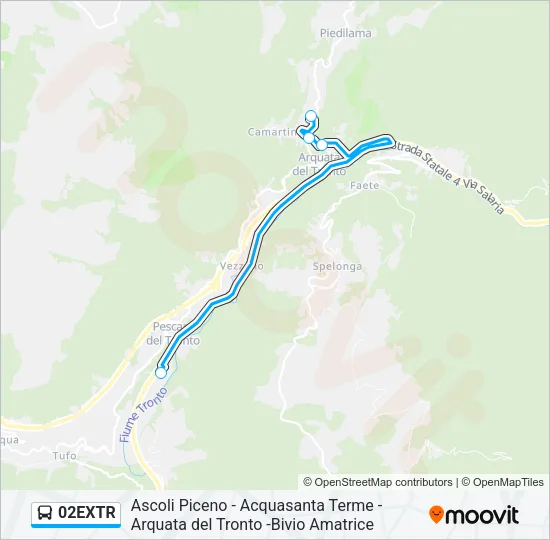 02EXTR Bus Line Map