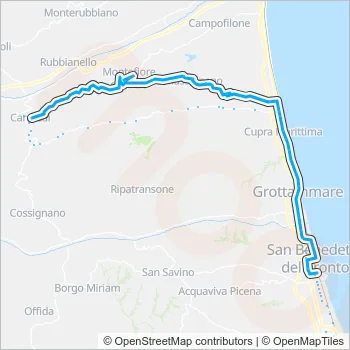 10EXTR Bus Line Map