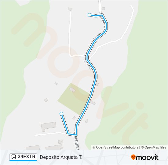 34EXTR Bus Line Map