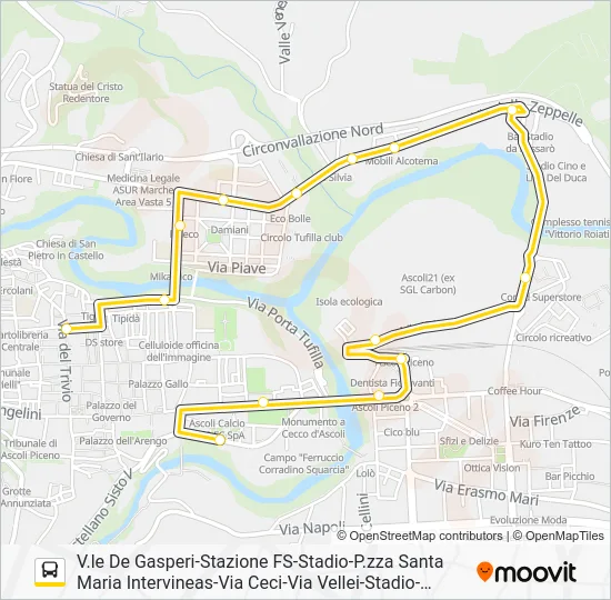 SAN PIETRO MARTIRE Bus Line Map