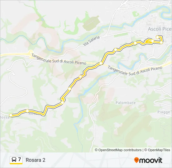 7 Bus Line Map