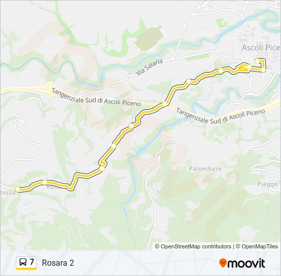 7 bus Line Map