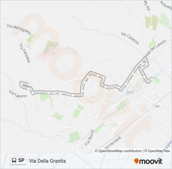 SP Bus Line Map