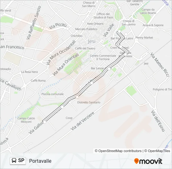SP Bus Line Map