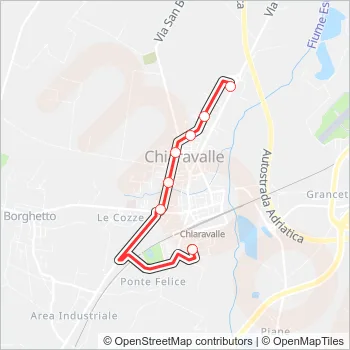 C Bus Line Map
