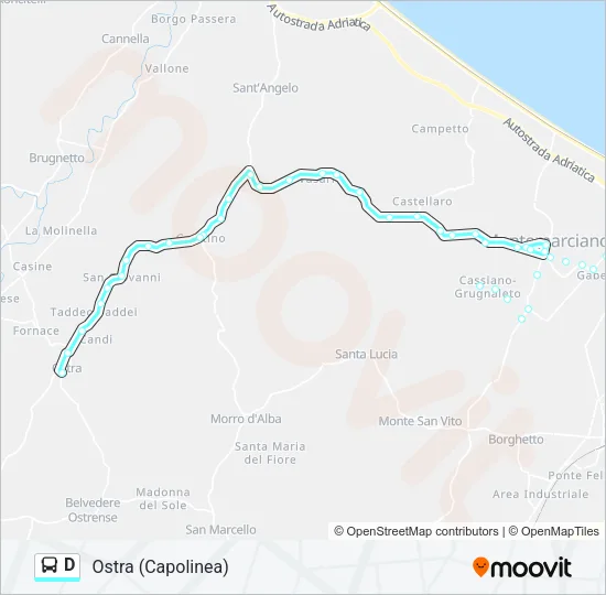 D Bus Line Map