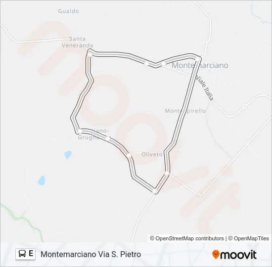 E Bus Line Map